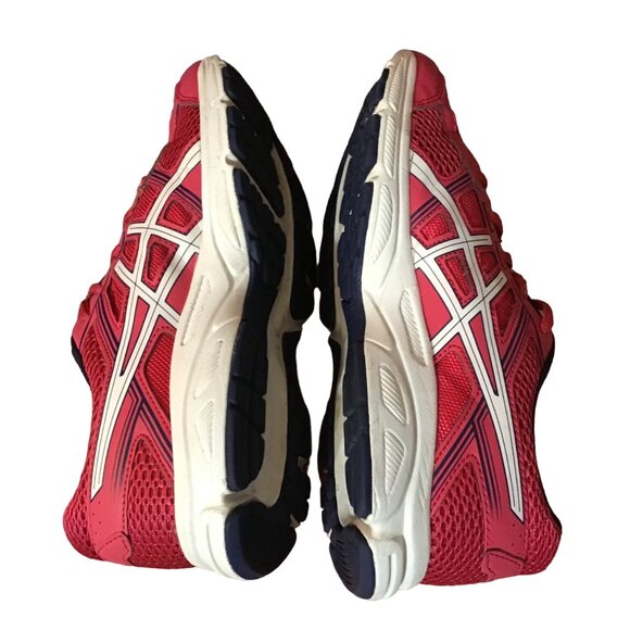 Asics Gel-Contend 4 Sneaker Womens 7 Youth 5.5 Pink White Athletic Running Shoes - Picture 5 of 11